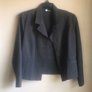 Women’s Plus Size Grey Loose Blazer